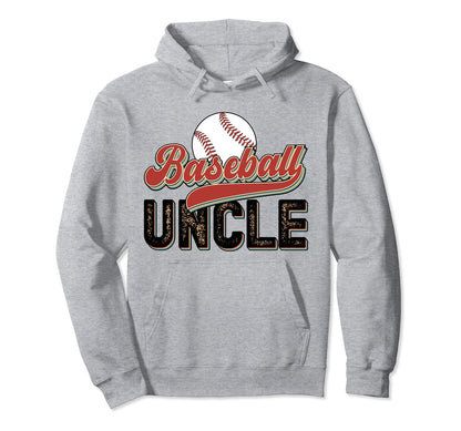 Baseball Uncle Baseball Player Hoodie - Casual Everyday Wear for Adults - T-Shirt, Sweatshirt, Hoodie