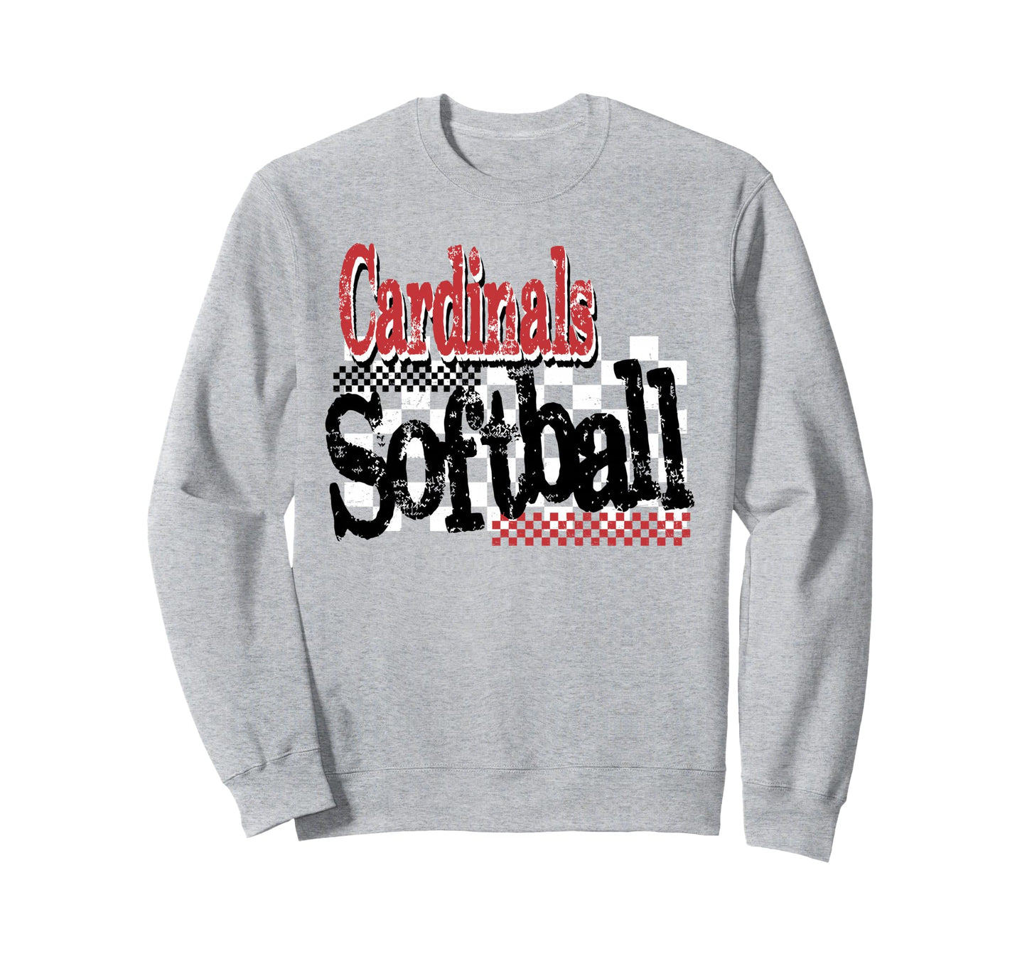 Cardinals School Spirit Game Day Sweatshirt - Custom Art Print for Adults - T-Shirt, Sweatshirt, Hoodie