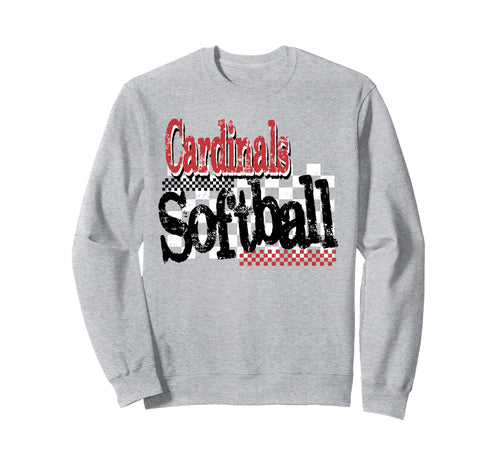 Cardinals School Spirit Game Day Sweatshirt - Custom Art Print for Adults - T-Shirt, Sweatshirt, Hoodie