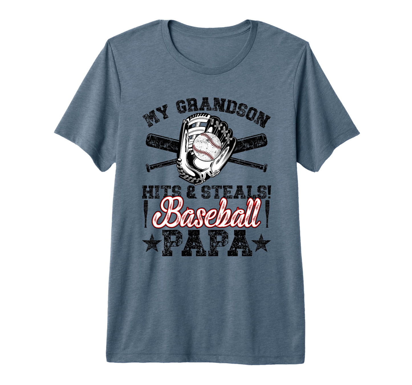 Mens Baseball Papa Funny Papa T-Shirt - Streetwear Style Men Women - T-Shirt, Sweatshirt, Hoodie