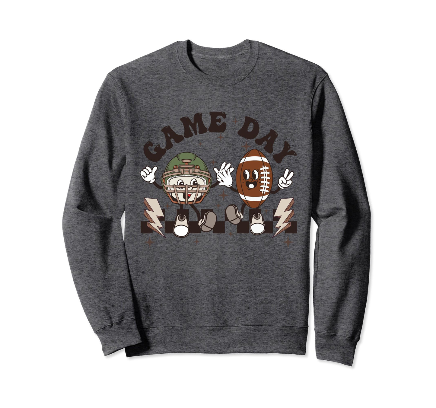 Fall Football Mom Ball Game Day Sweatshirt - Custom Art Print for Adults - T-Shirt, Sweatshirt, Hoodie