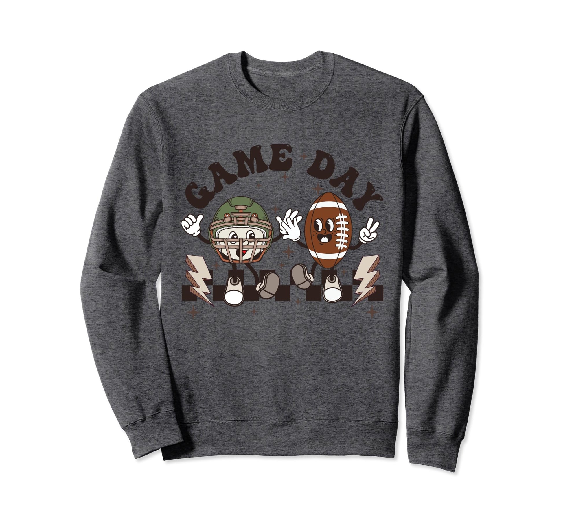 Fall Football Mom Ball Game Day Sweatshirt - Custom Art Print for Adults - T-Shirt, Sweatshirt, Hoodie
