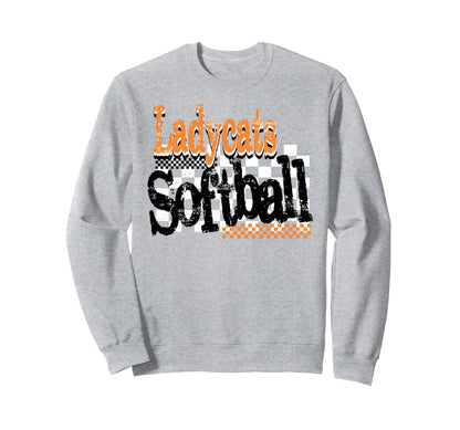 Ladycats Softball Mom Game Day Sweatshirt - Novelty Apparel Men Women - T-Shirt, Sweatshirt, Hoodie