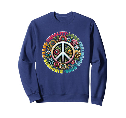 Diversity Equality Love Peace Human Sweatshirt - Graphic Print for Adults - T-Shirt, Sweatshirt, Hoodie
