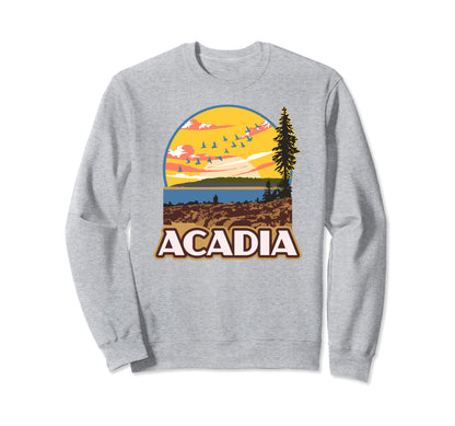 Acadia National Park Maine Parks Sweatshirt - Custom Art Print Unisex - T-Shirt, Sweatshirt, Hoodie