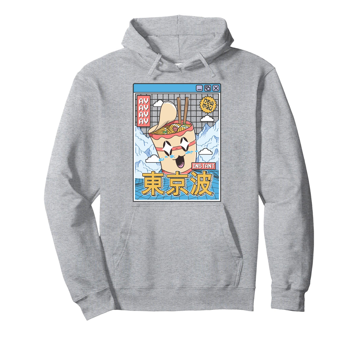 Instant Ramen Noodles Japanese Kawaii Hoodie - Novelty Apparel for Adults - T-Shirt, Sweatshirt, Hoodie
