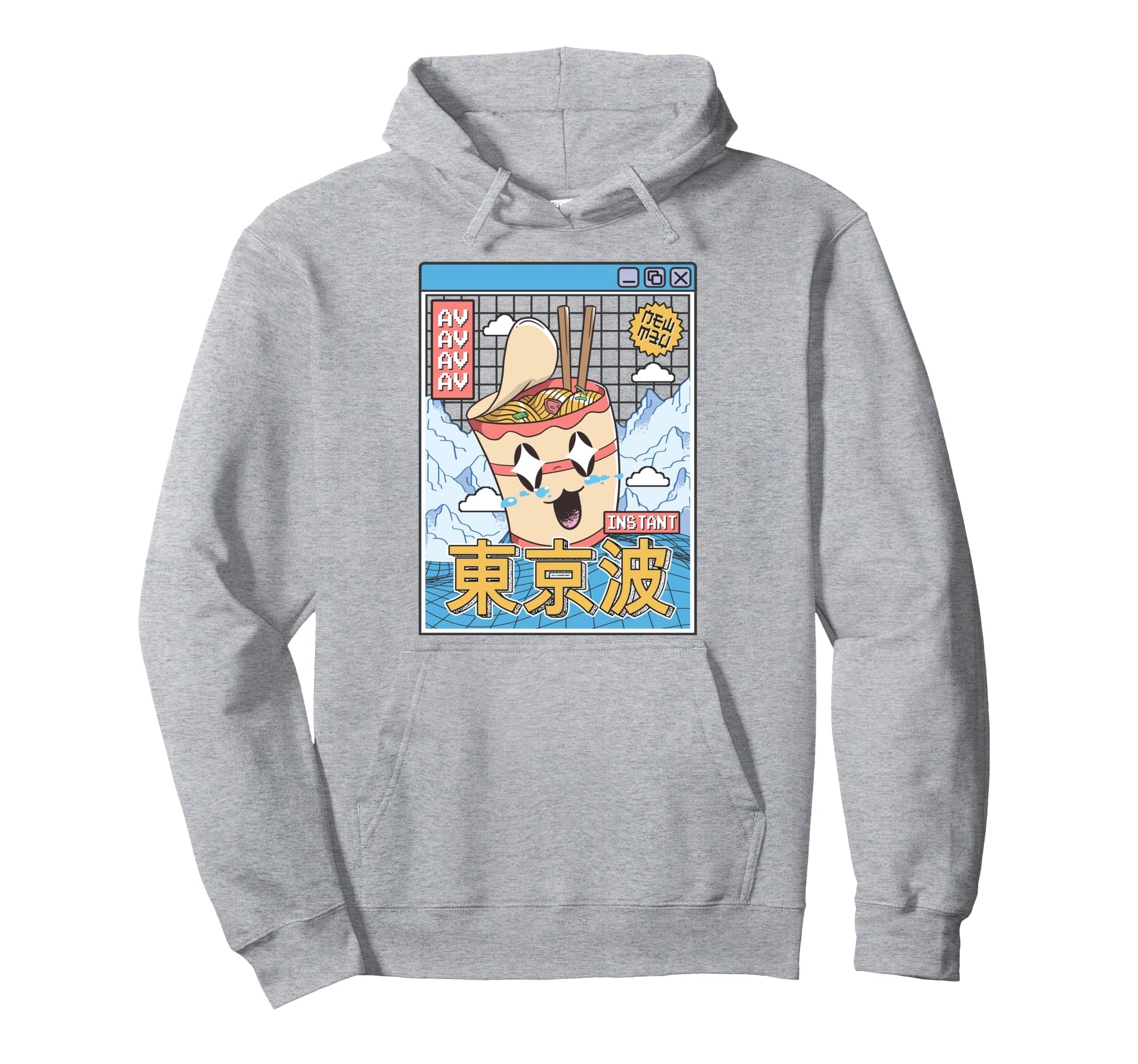 Instant Ramen Noodles Japanese Kawaii Hoodie - Novelty Apparel for Adults - T-Shirt, Sweatshirt, Hoodie