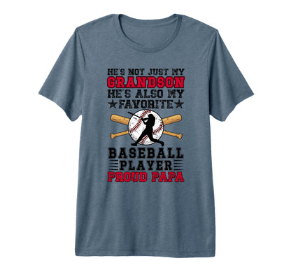 Mens Proud Papa Baseball Papa T-Shirt - Casual Everyday Wear for Adults - T-Shirt, Sweatshirt, Hoodie