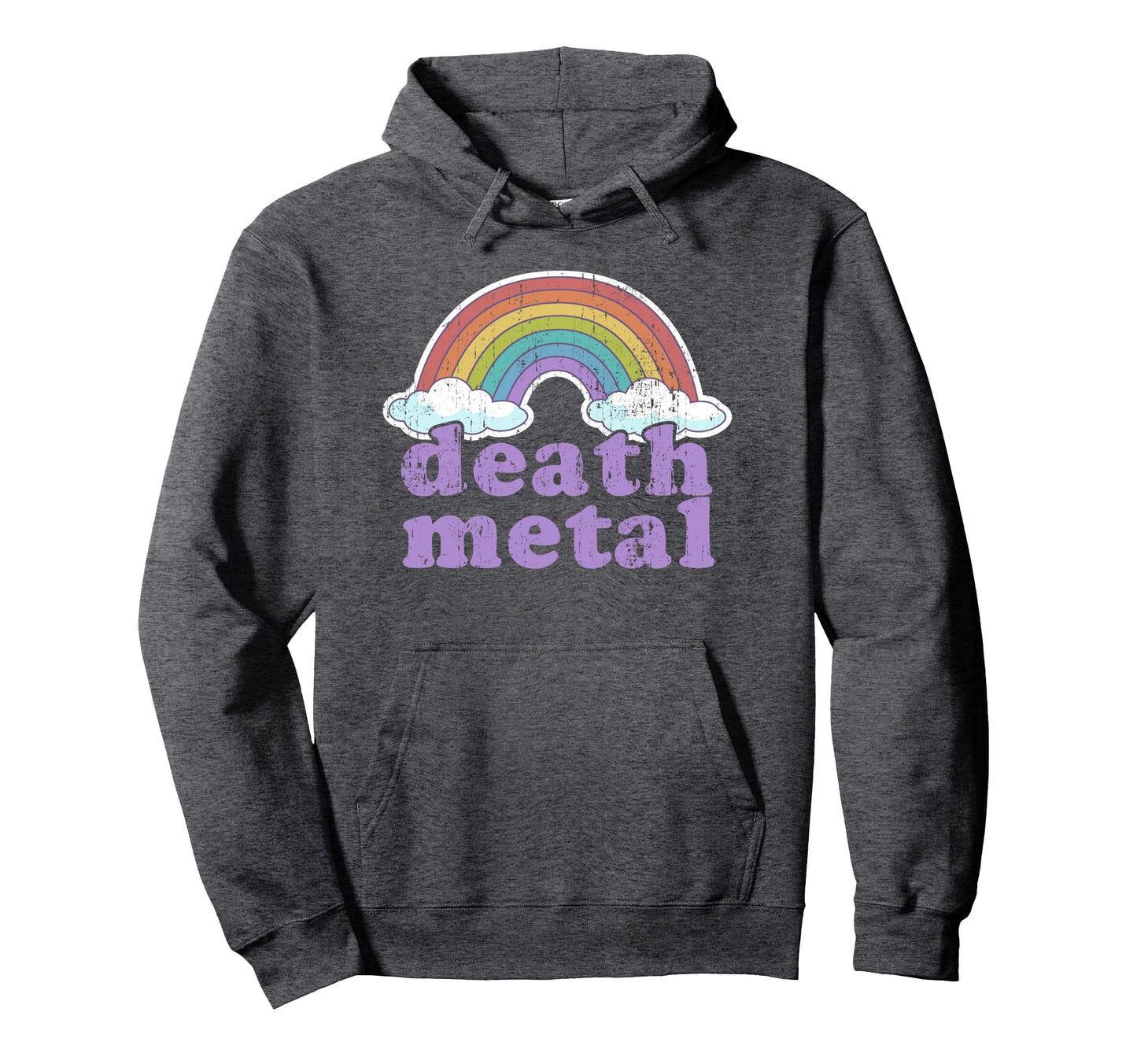 Death Metal Music Rainbow Funny Hoodie - Casual Everyday Wear Men Women - T-Shirt, Sweatshirt, Hoodie