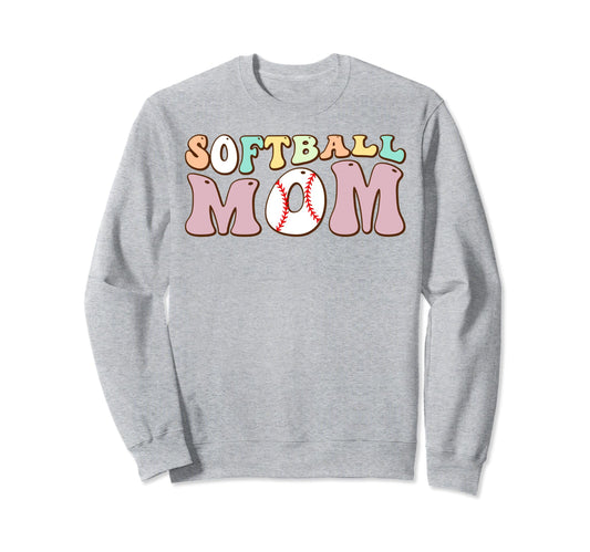 Baseball Mom Bleached Messy Bun Sweatshirt - Fun Novelty Design Men Women - T-Shirt, Sweatshirt, Hoodie