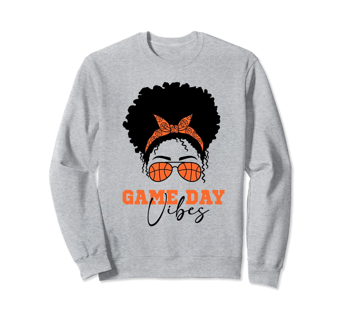 Basketball Mom Messy Bun Sweatshirt - Custom Art Print Men Women - T-Shirt, Sweatshirt, Hoodie