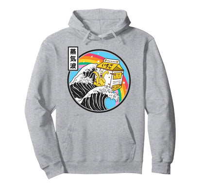 Banana Milk Surfing Kanagawa Wave Hoodie - Unique Graphic for Adults - T-Shirt, Sweatshirt, Hoodie