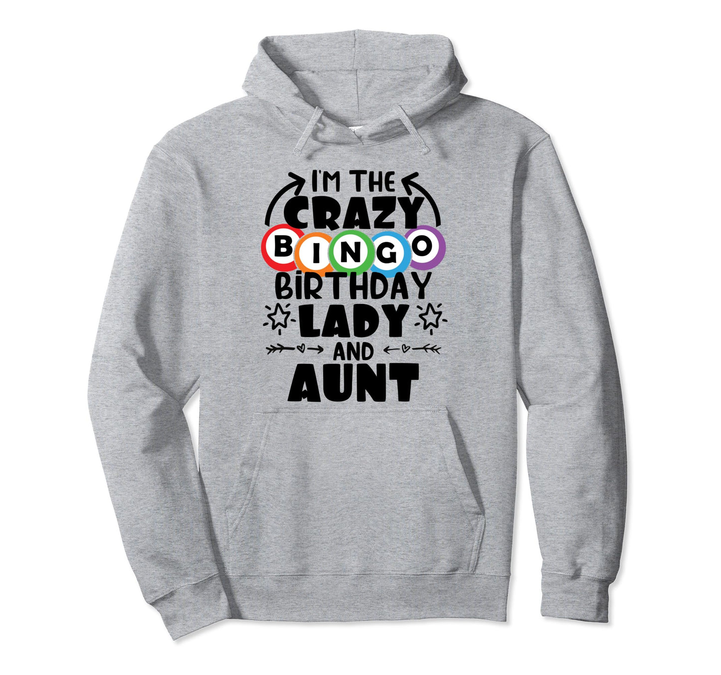 Crazy Bingo Lady Birthday Bingo Lover Hoodie - Aesthetic Graphic Men Women - T-Shirt, Sweatshirt, Hoodie