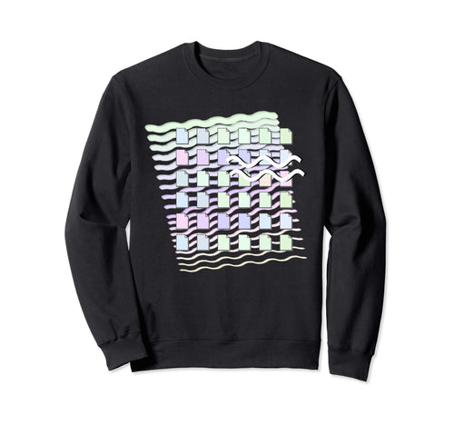 Vaporwave Aesthetic Memphis Pastel Sweatshirt - Streetwear Style Men Women - T-Shirt, Sweatshirt, Hoodie
