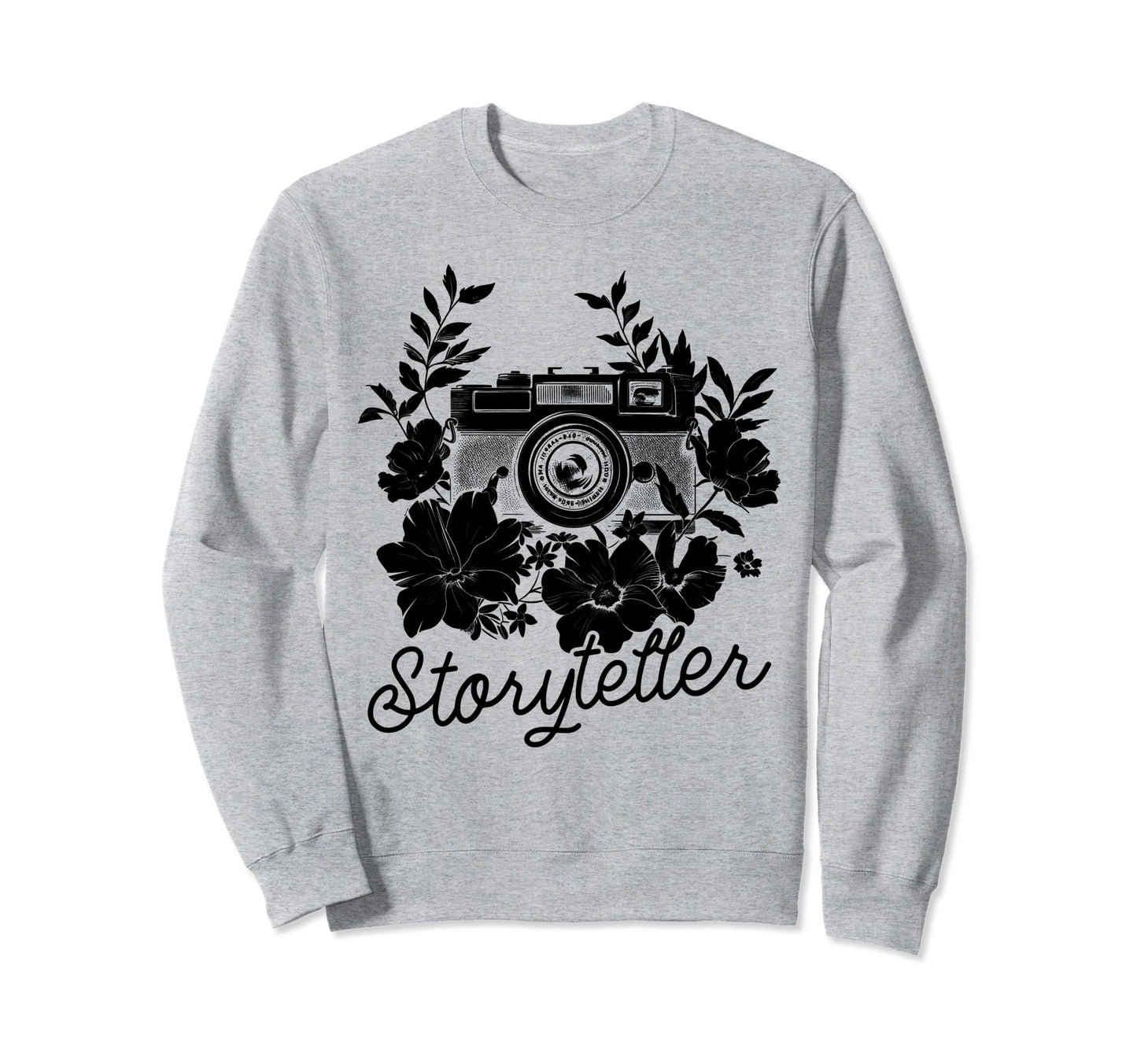Photographer Storyteller Camera Sweatshirt - Graphic Print for Adults - T-Shirt, Sweatshirt, Hoodie