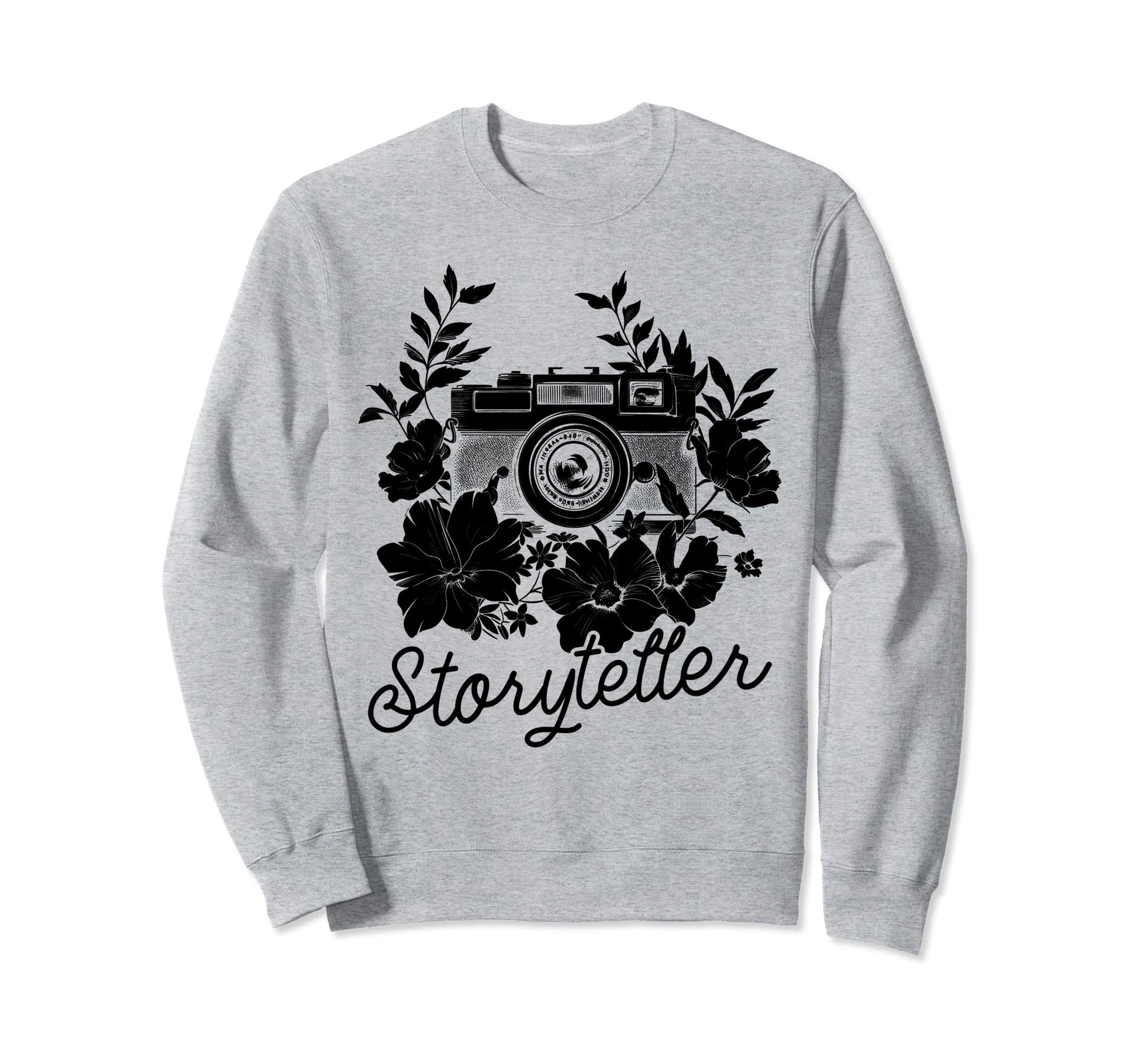 Photographer Storyteller Camera Sweatshirt - Graphic Print for Adults - T-Shirt, Sweatshirt, Hoodie
