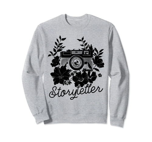 Photographer Storyteller Camera Sweatshirt - Graphic Print for Adults - T-Shirt, Sweatshirt, Hoodie