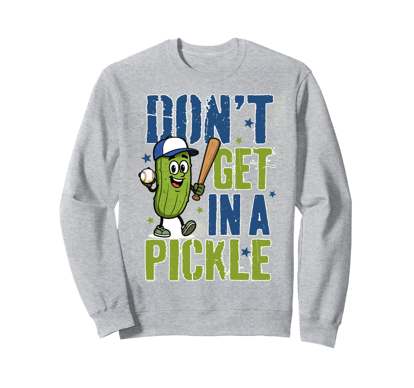Baseball Lover Pickle Game Day Vibes Sweatshirt - Streetwear Style Unisex - T-Shirt, Sweatshirt, Hoodie