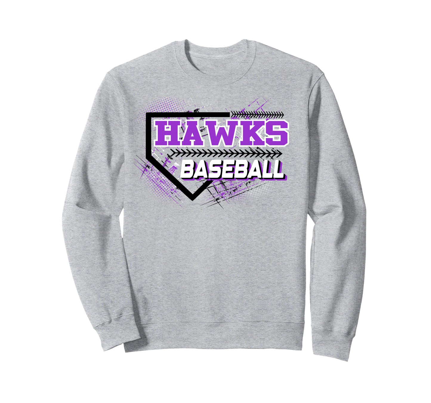 Hawks Baseball Mom Sports Game Sweatshirt - Fun Novelty Design Men Women - T-Shirt, Sweatshirt, Hoodie