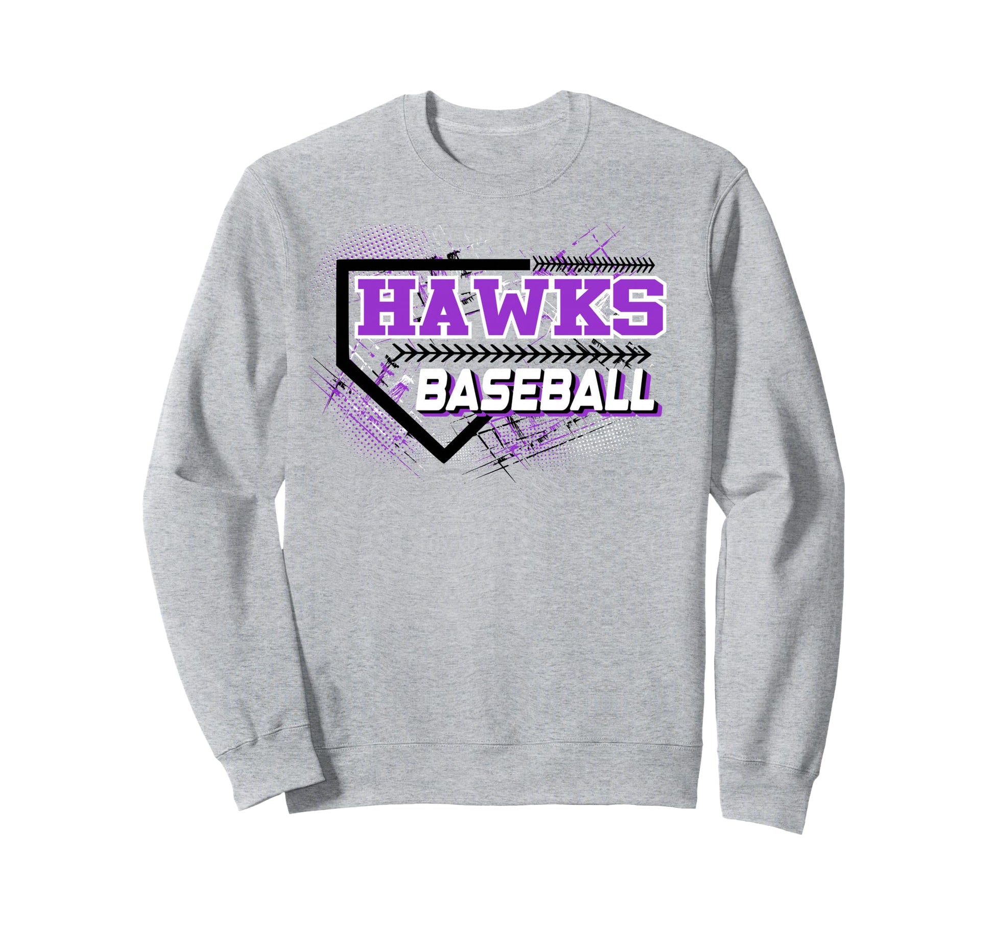 Hawks Baseball Mom Sports Game Sweatshirt - Fun Novelty Design Men Women - T-Shirt, Sweatshirt, Hoodie