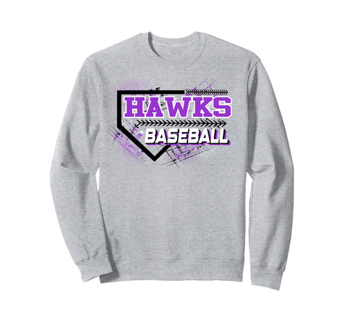 Hawks Baseball Mom Sports Game Sweatshirt - Fun Novelty Design Men Women - T-Shirt, Sweatshirt, Hoodie