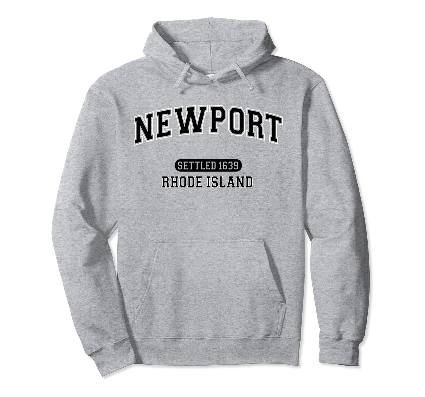 Newport Rhode Island Sports Varsity Hoodie - Novelty Apparel for Adults - T-Shirt, Sweatshirt, Hoodie