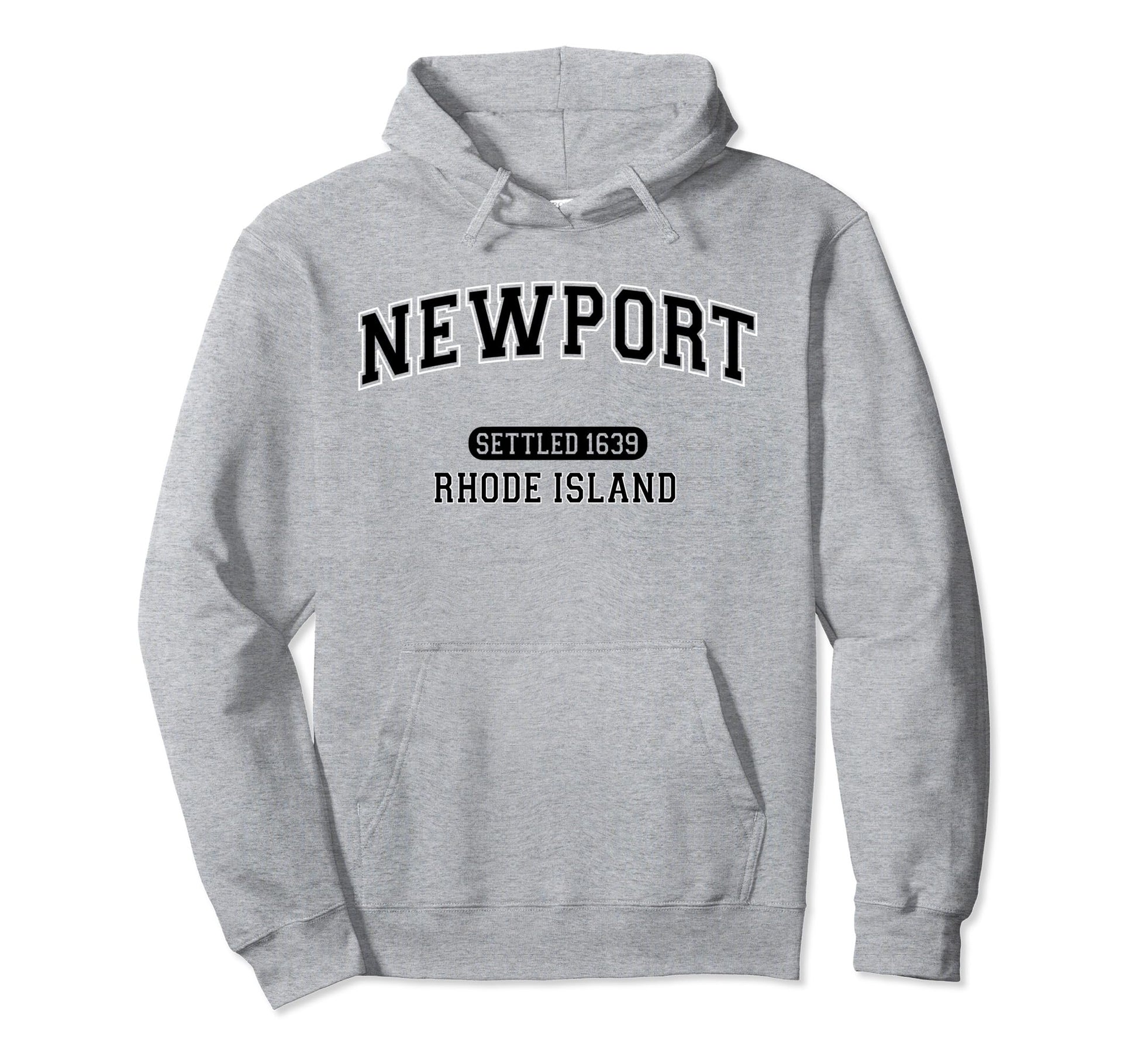 Newport Rhode Island Sports Varsity Hoodie - Novelty Apparel for Adults - T-Shirt, Sweatshirt, Hoodie