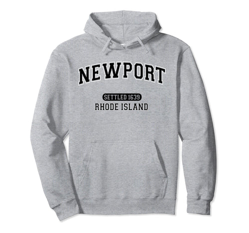 Newport Rhode Island Sports Varsity Hoodie - Novelty Apparel for Adults - T-Shirt, Sweatshirt, Hoodie