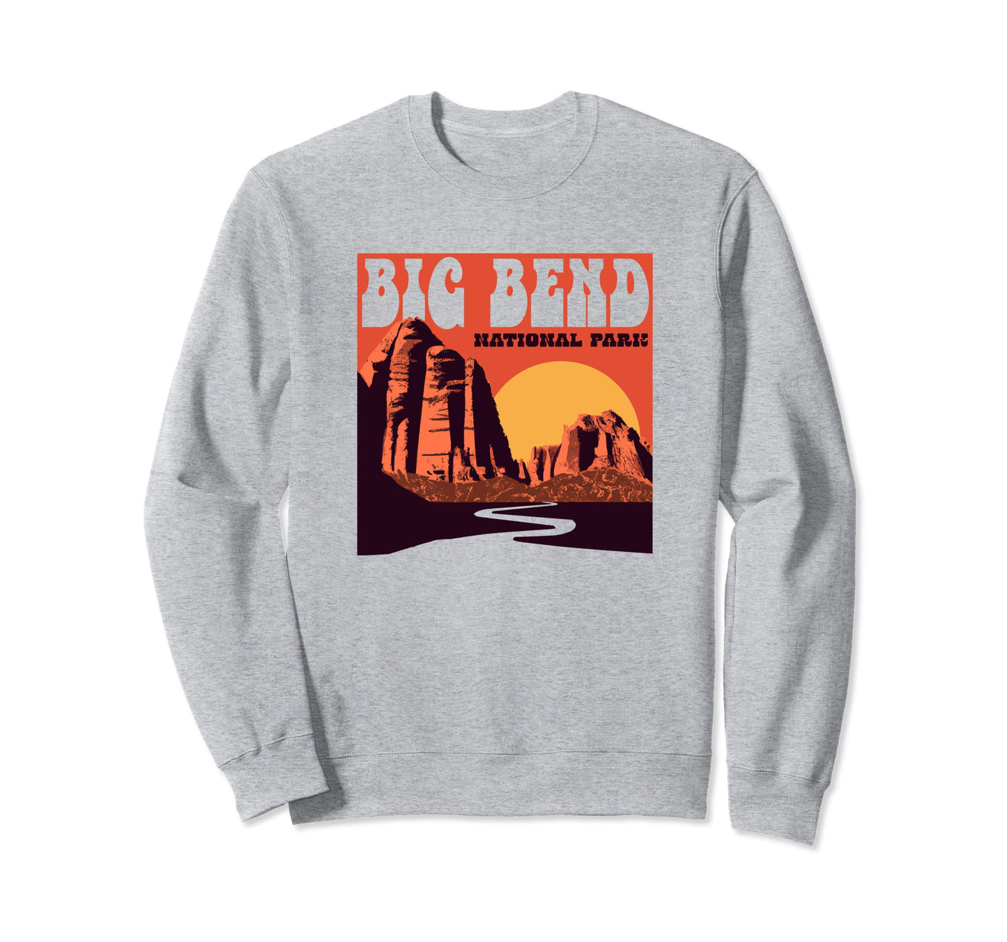Big Bend Texas National Park Sweatshirt - Minimalist Print Unisex - T-Shirt, Sweatshirt, Hoodie