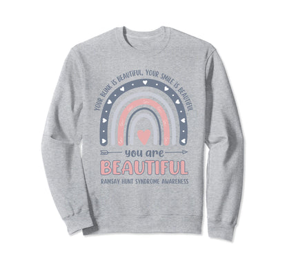 Ramsay Hunt Syndrome Awareness Sweatshirt - Casual Everyday Wear Men Women - T-Shirt, Sweatshirt, Hoodie