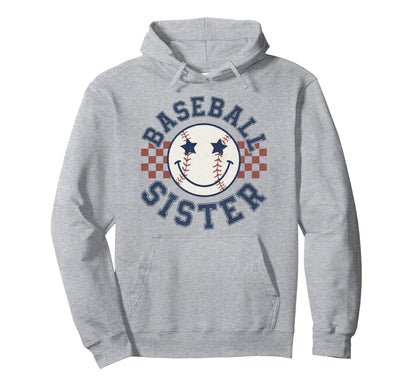 Baseball Sister Sport Lovers Baseball Hoodie - Minimalist Print Unisex - T-Shirt, Sweatshirt, Hoodie