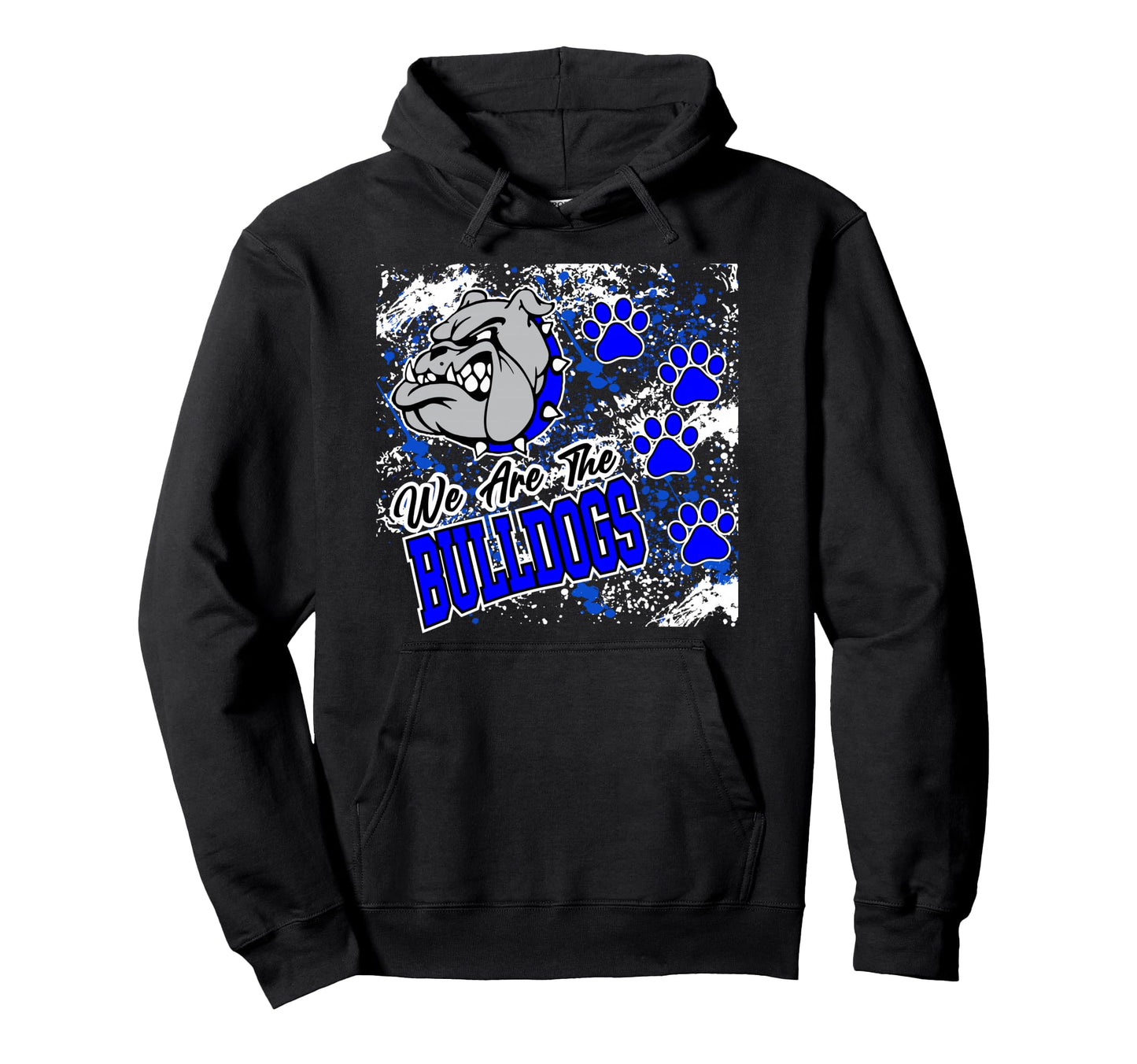 We Are Bulldogs Blue Bulldog Mom Game Hoodie - Trendy Graphic Men Women - T-Shirt, Sweatshirt, Hoodie