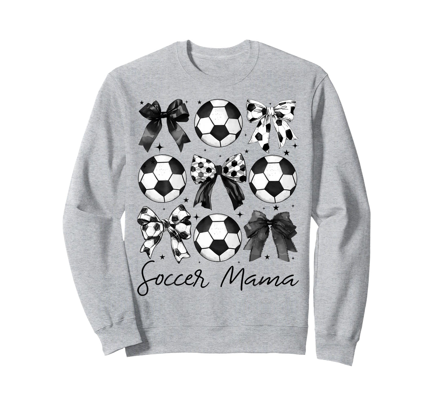 Soccer Mama Coquette Bow Soccer Sweatshirt - Aesthetic Graphic for Adults - T-Shirt, Sweatshirt, Hoodie