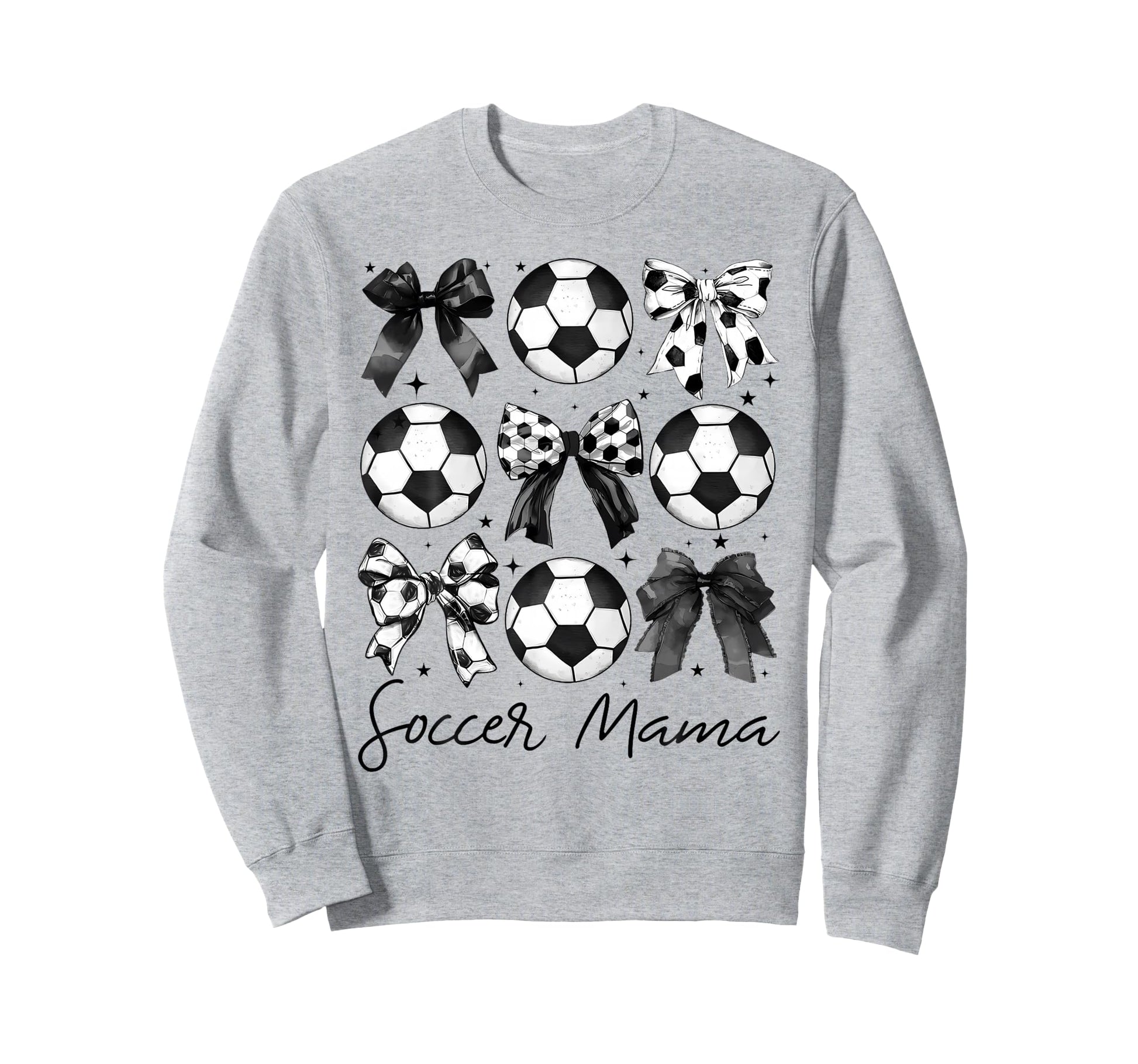 Soccer Mama Coquette Bow Soccer Sweatshirt - Aesthetic Graphic for Adults - T-Shirt, Sweatshirt, Hoodie