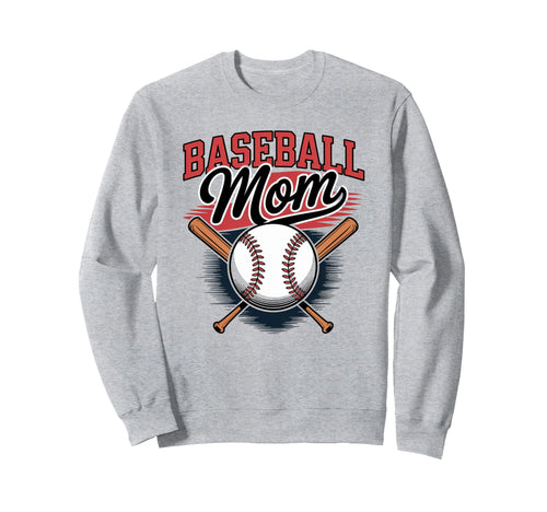 Baseball Mom Proud Baseball Sweatshirt - Custom Art Print for Adults - T-Shirt, Sweatshirt, Hoodie