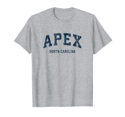 Apex North Carolina Nc Varsity Sports Navy T-Shirt - Trendy Graphic Unisex - T-Shirt, Sweatshirt, Hoodie