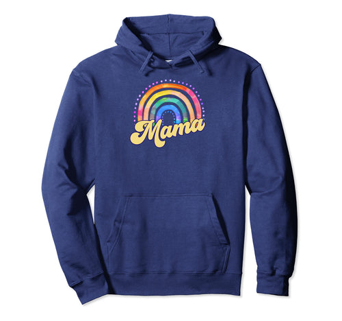 Pretty Mama Hippie Rainbow Mom Hoodie - Casual Everyday Wear for Adults - T-Shirt, Sweatshirt, Hoodie