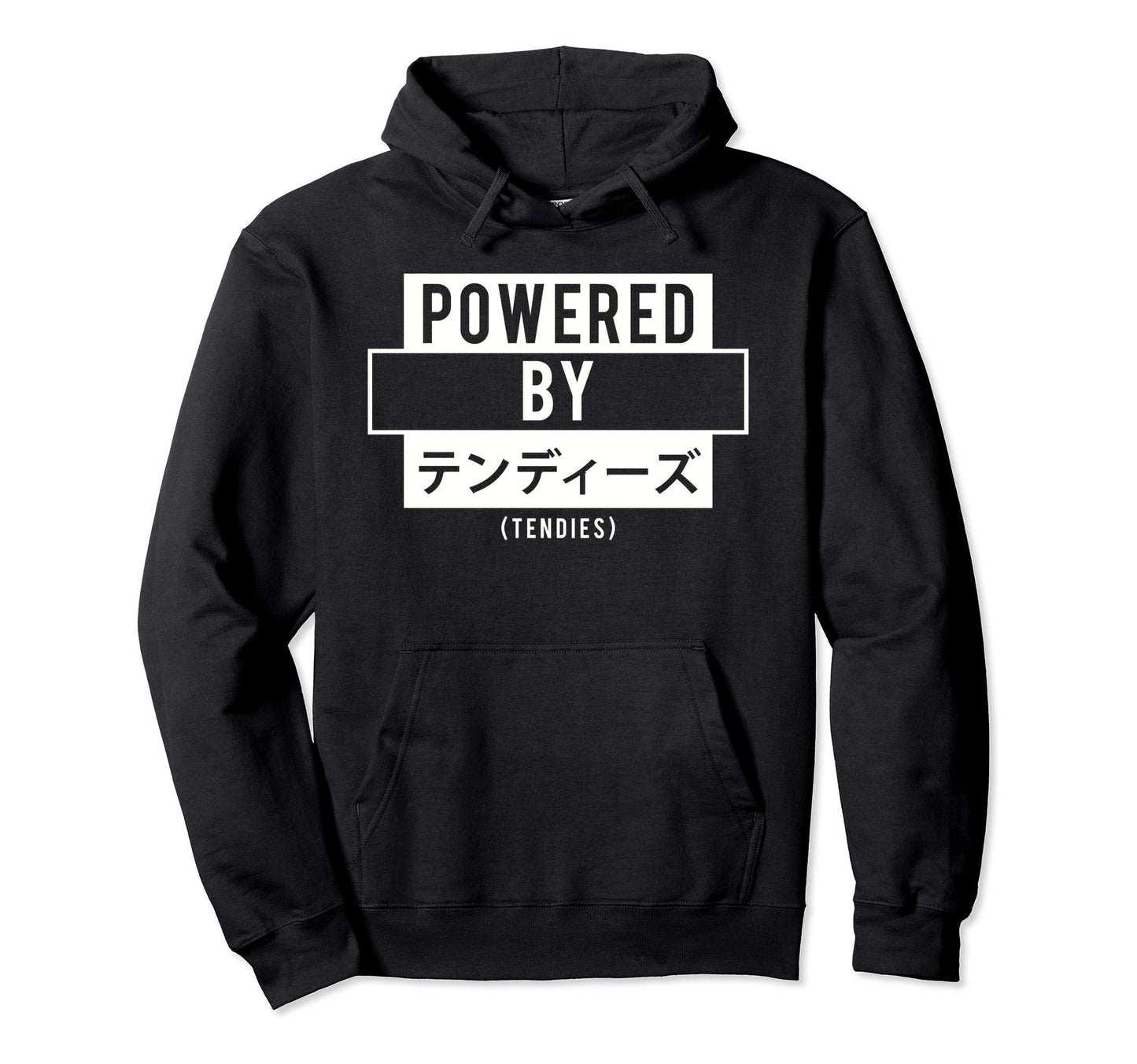 Powered Tendies Japanese Aesthetic Hoodie - Streetwear Style for Adults - T-Shirt, Sweatshirt, Hoodie
