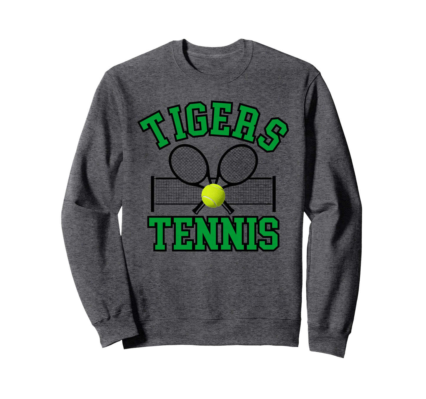 Tigers Tennis Mom Game Day Sports Sweatshirt - Minimalist Print Men Women - T-Shirt, Sweatshirt, Hoodie