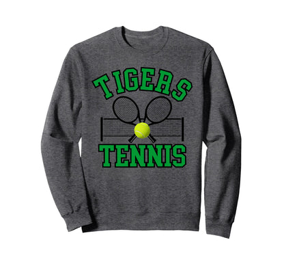 Tigers Tennis Mom Game Day Sports Sweatshirt - Minimalist Print Men Women - T-Shirt, Sweatshirt, Hoodie