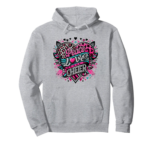 Live Peace Love And Cheer Hoodie - Novelty Apparel Men Women - T-Shirt, Sweatshirt, Hoodie