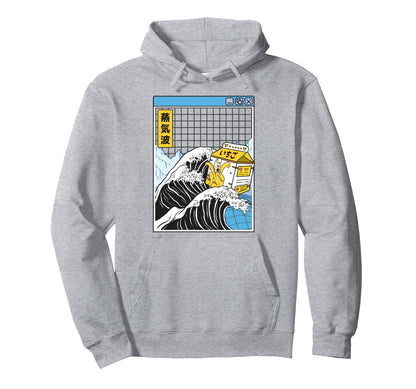 Banana Milk Kanagawa Wave Digital Hoodie - Fun Novelty Design Men Women - T-Shirt, Sweatshirt, Hoodie