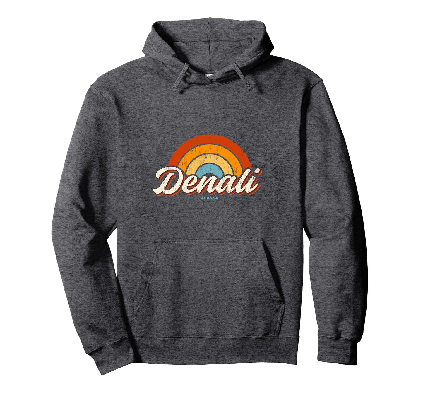Denali Park Alaska Ak Rainbow 70S Hoodie - Casual Everyday Wear for Adults - T-Shirt, Sweatshirt, Hoodie
