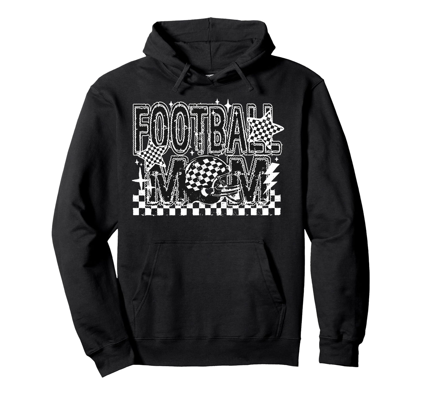 Football Mama Fall Football Mom Game Day Hoodie - Unique Graphic Men Women - T-Shirt, Sweatshirt, Hoodie