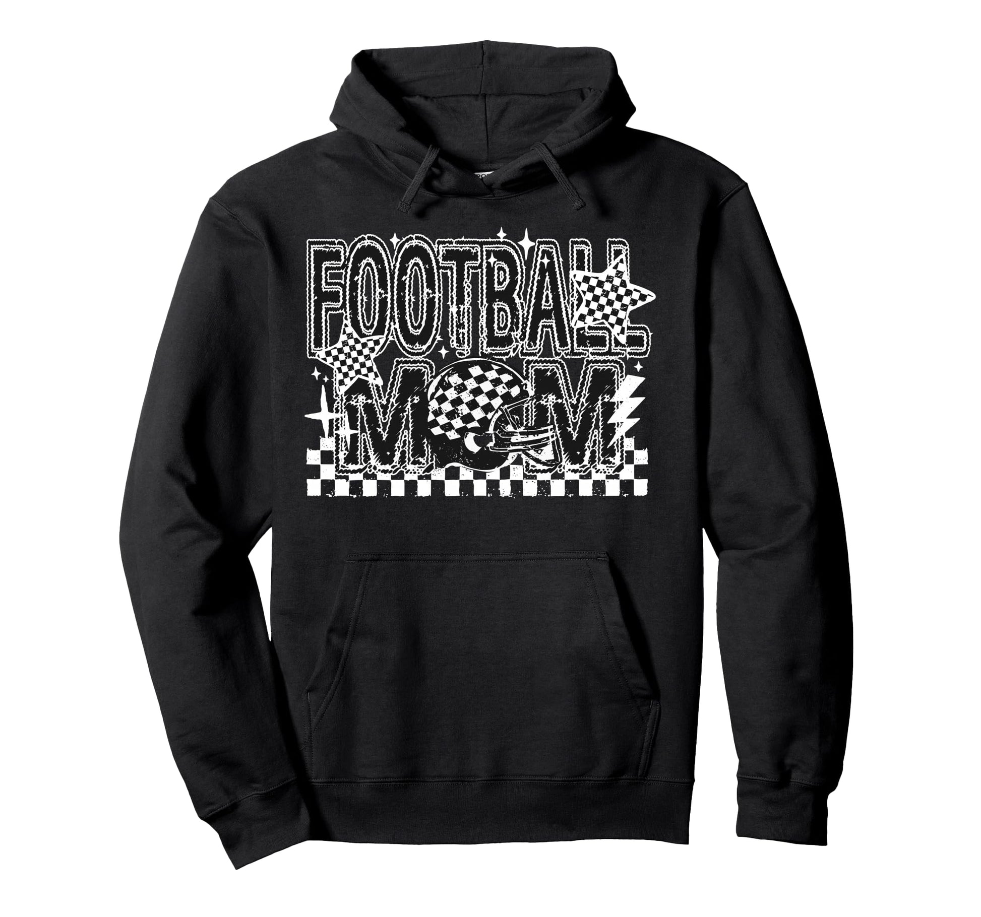 Football Mama Fall Football Mom Game Day Hoodie - Unique Graphic Men Women - T-Shirt, Sweatshirt, Hoodie