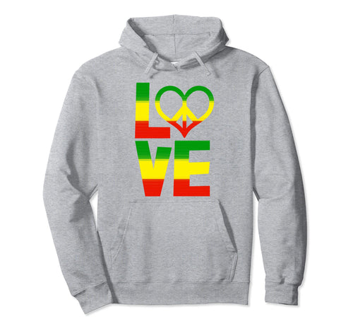 Peace Love Green Yellow Funny Hand Peace Hoodie - Custom Art Print Unisex - T-Shirt, Sweatshirt, Hoodie