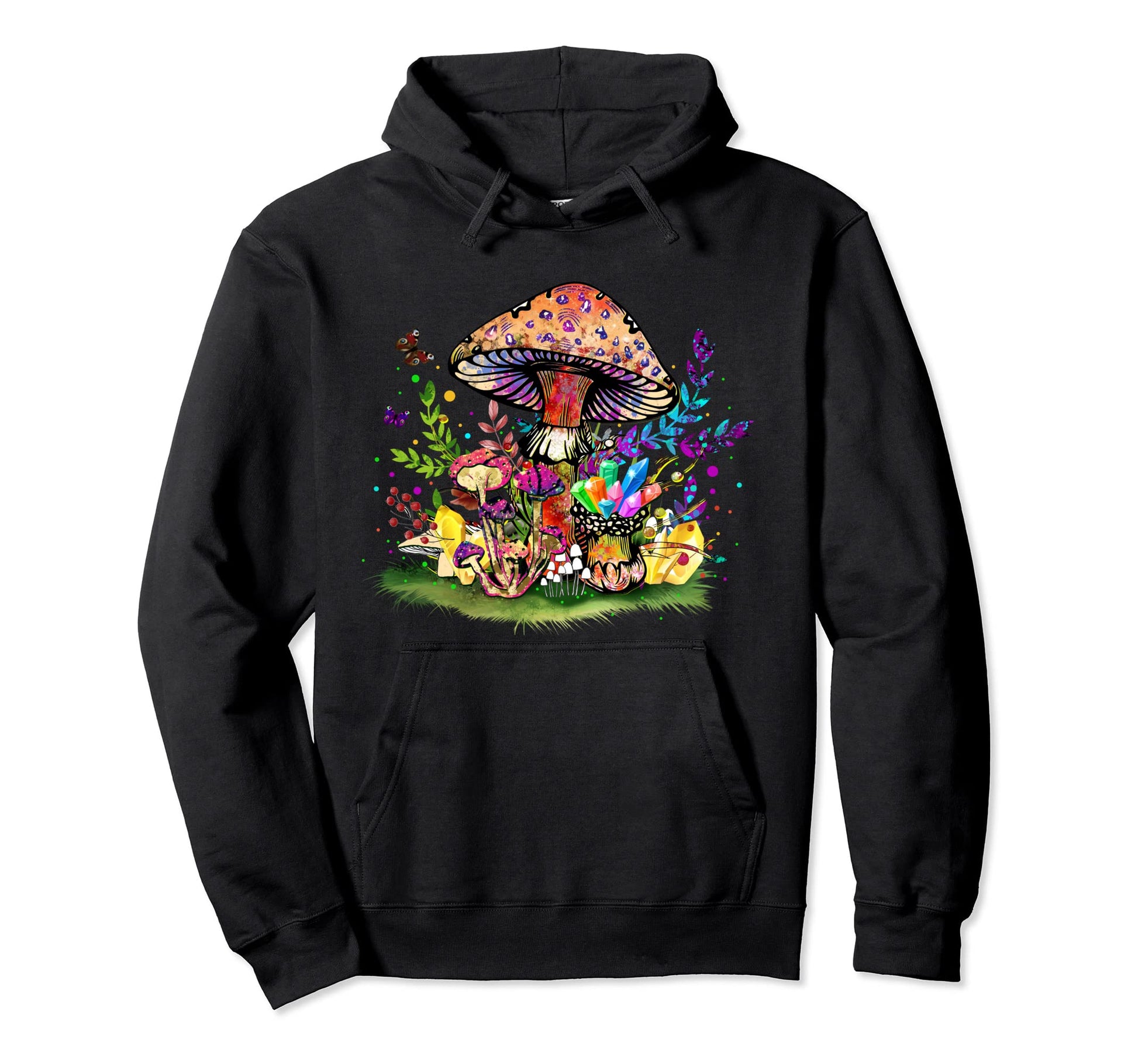 Mushroom Trippy Magic Mushroom Hoodie - Casual Everyday Wear for Adults - T-Shirt, Sweatshirt, Hoodie