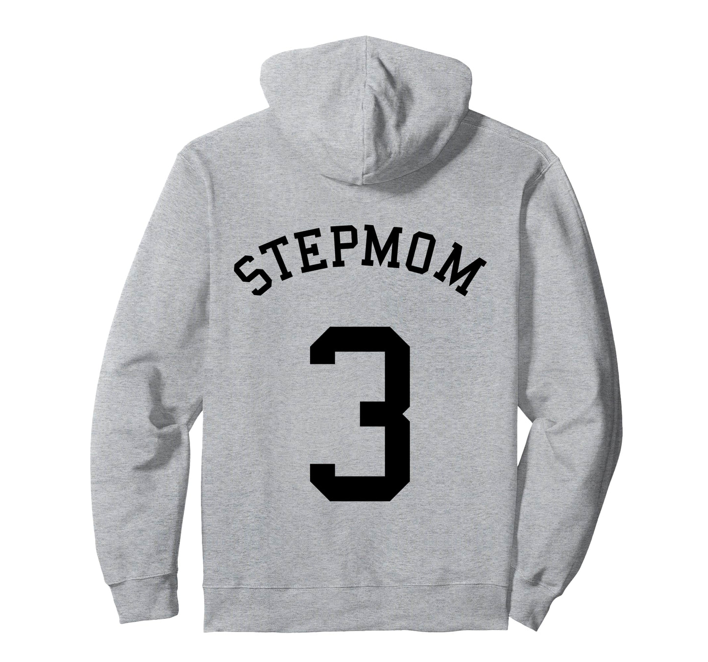 Stepmom Team No 3 Soccer Baseball Hoodie - Trendy Graphic for Adults - T-Shirt, Sweatshirt, Hoodie