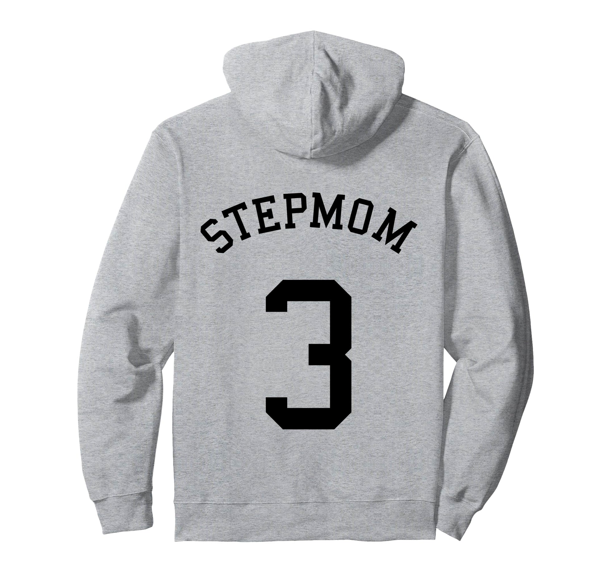Stepmom Team No 3 Soccer Baseball Hoodie - Trendy Graphic for Adults - T-Shirt, Sweatshirt, Hoodie