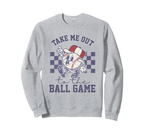 Take Me Out To Baseball Ball Game Sweatshirt - Minimalist Print Men Women - T-Shirt, Sweatshirt, Hoodie